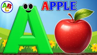 Learning Abc Alphabet Song A Is For Apple A Aa Apple Kids Learning Video For Toddlers