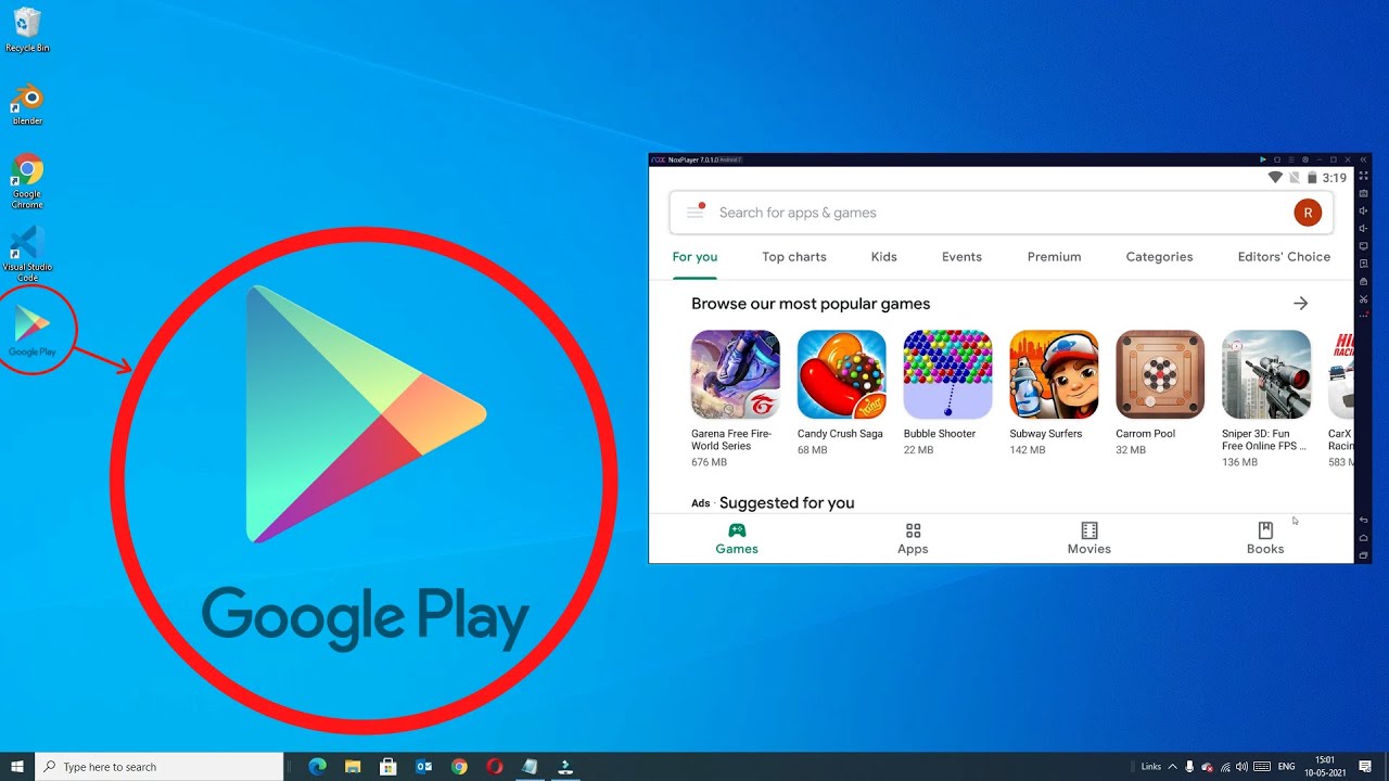 how to download google play movies on windows 10