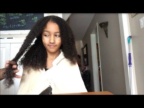 How I Detangle My Daughter's Mixed Curly Hair | Biracial Hair Care Part