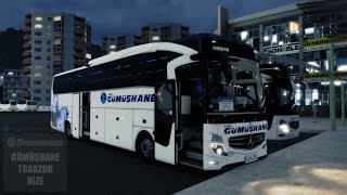 Erzurum-Trabzon-Rize Seferi Lüks Gümüşhane Turizm New Travego 16 Shd