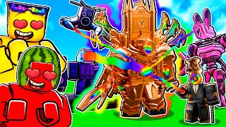 MAXING OUT THE DAMAGE OF ULTIMATE CLOCK In Toilet Tower Defense screenshot 5