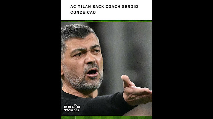 AC Milan Sack Coach Sergio Conceicao