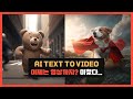 텍스트를 영상으로? AI Text-To-Video 전격 출시! 나 혼자 빼고 전부 이미 서버 터질때까지 사용중