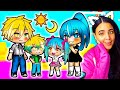 🌞 SUN AND MOON 🌙 Elements ✨ Gacha Life Mini Movie Love Story Reaction