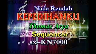Thomas Arya - Kepedihanku || Nada Rendah [karaoke] ||sx-KN7000