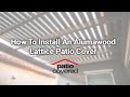 How to install an Aluminum lattice Patio Cover kit How to install an Aluminum lattice Patio Cover kit