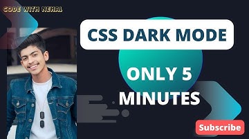 CSS Dark Mode | Toggle Dark Mode CSS