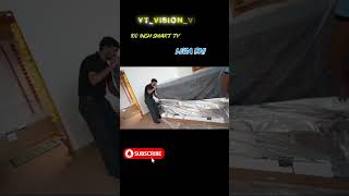 Fanily 100 inch smart tv lega rhi #viralreels #trending # subscribe ##vews #vlogs