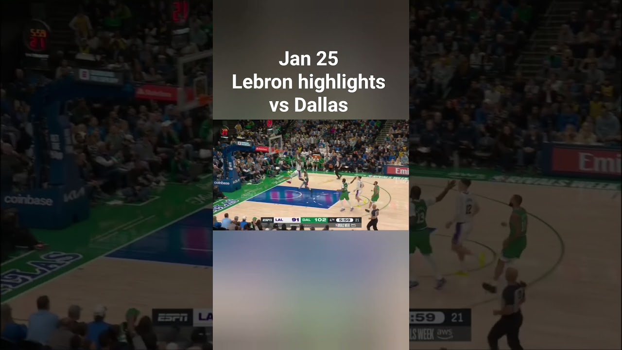 Lebron James highlights vs Dallas, los Angeles Lakers vs Dallas Mavericks 