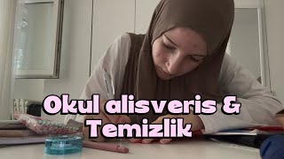 Okul alisveris & Temizlik 📝 | NisaEcrinKar | 2026| #okul #alışveriş #temizlik 