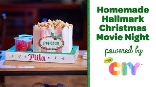 Hallmark Christmas Movie Night, DIY Movie Night Crafts || Crayola CIY image