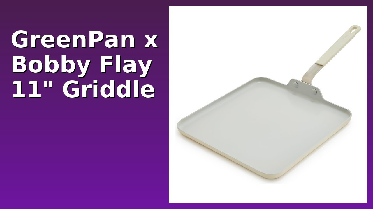 REVIEW (2025): GreenPan x Bobby Flay 11" Griddle. Features.