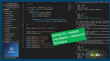 Node.js | Section 21 | Master Node.js Advanced Logging Techniques #nodejs #backend #logging