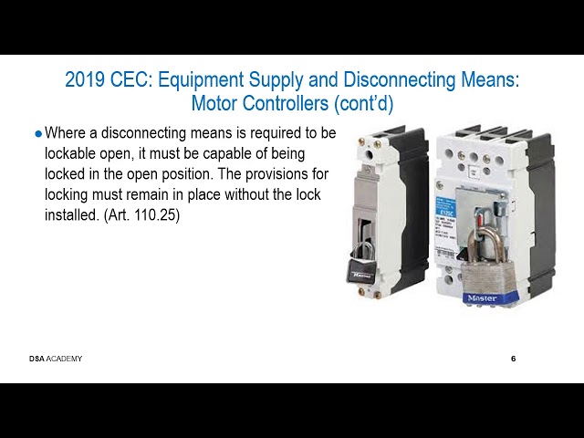 Elec 2019 PIO LMS Equip Supply Disconnecting jg 20 05 19