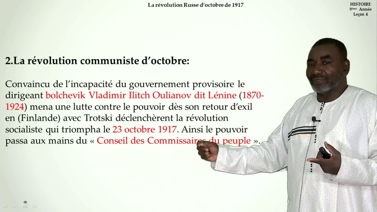 La Révolution Russe d'octobre de 1917