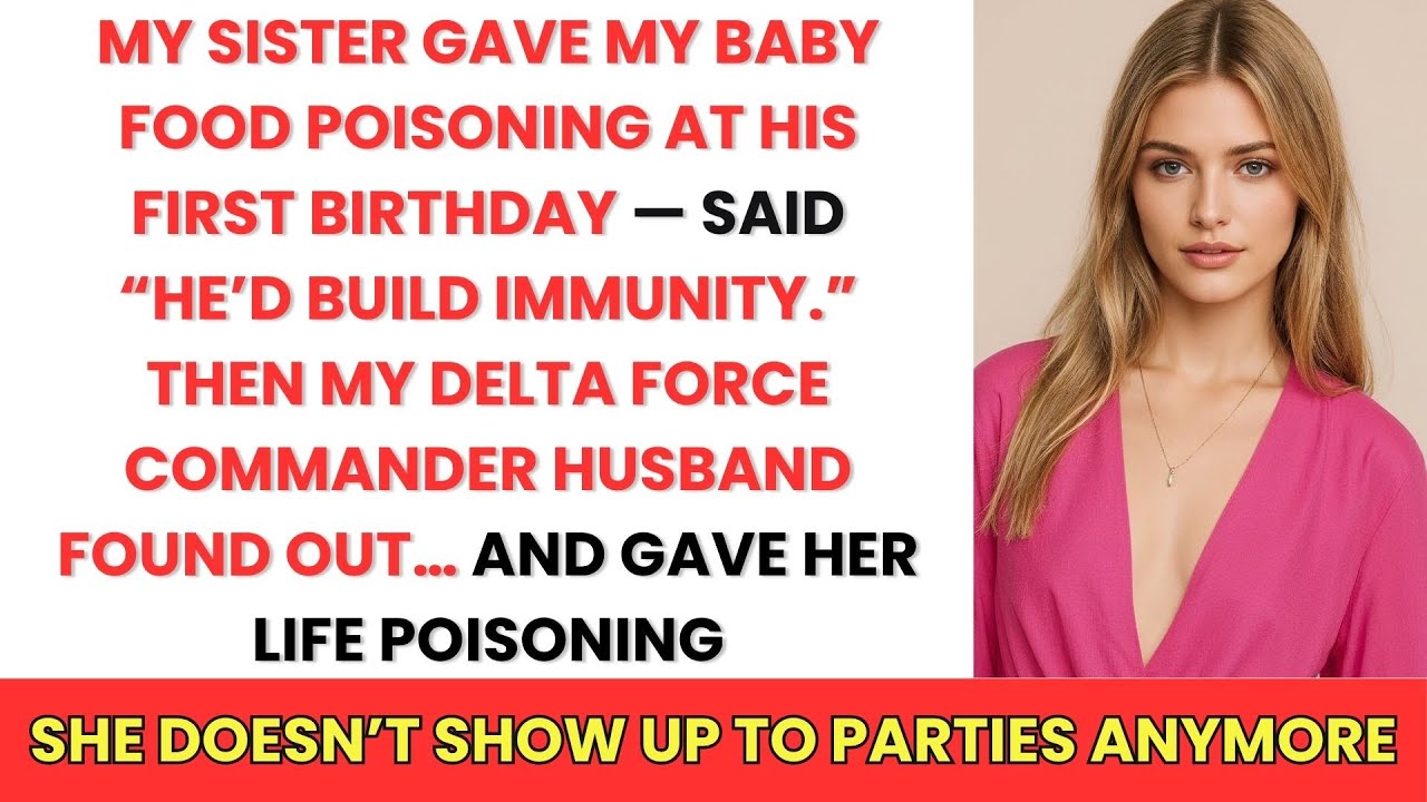 My Sister Gave My Baby Food Poisoning at His First Birthday—Then My Delta Force Commander...