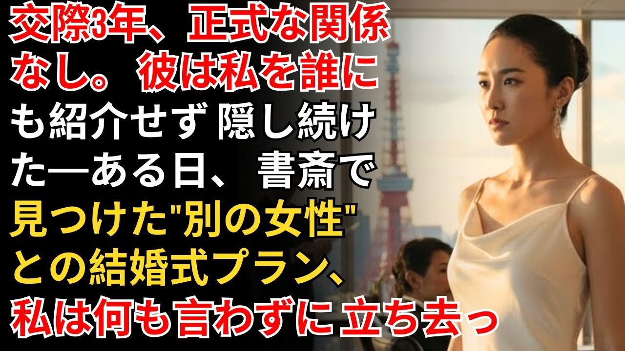 交際3年、正式な関係なし。彼は私を誰にも紹介せず隠し続けた——ある日、書斎で見つけた