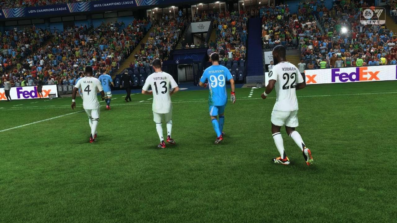 FC25 Uefa Champions league Semi Finals Manchester City 🆚 Real Madrid 2: ...