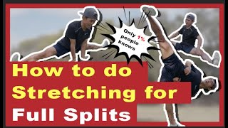 How to do stretching for Full splits (Eng Sub) | 1%만 아는 다리찢기 노하우 (한글 자막) #태권도 #용인대 #다리일자 #Taekwondo