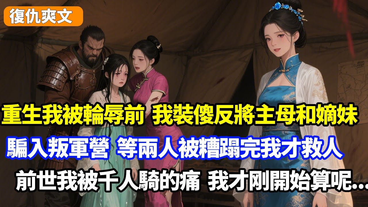 重生我被輪辱前，我裝傻反將主母和嫡妹騙入叛軍營，等兩人被糟蹋完我才救人，前世我被千人騎的痛，我才刚開始算呢