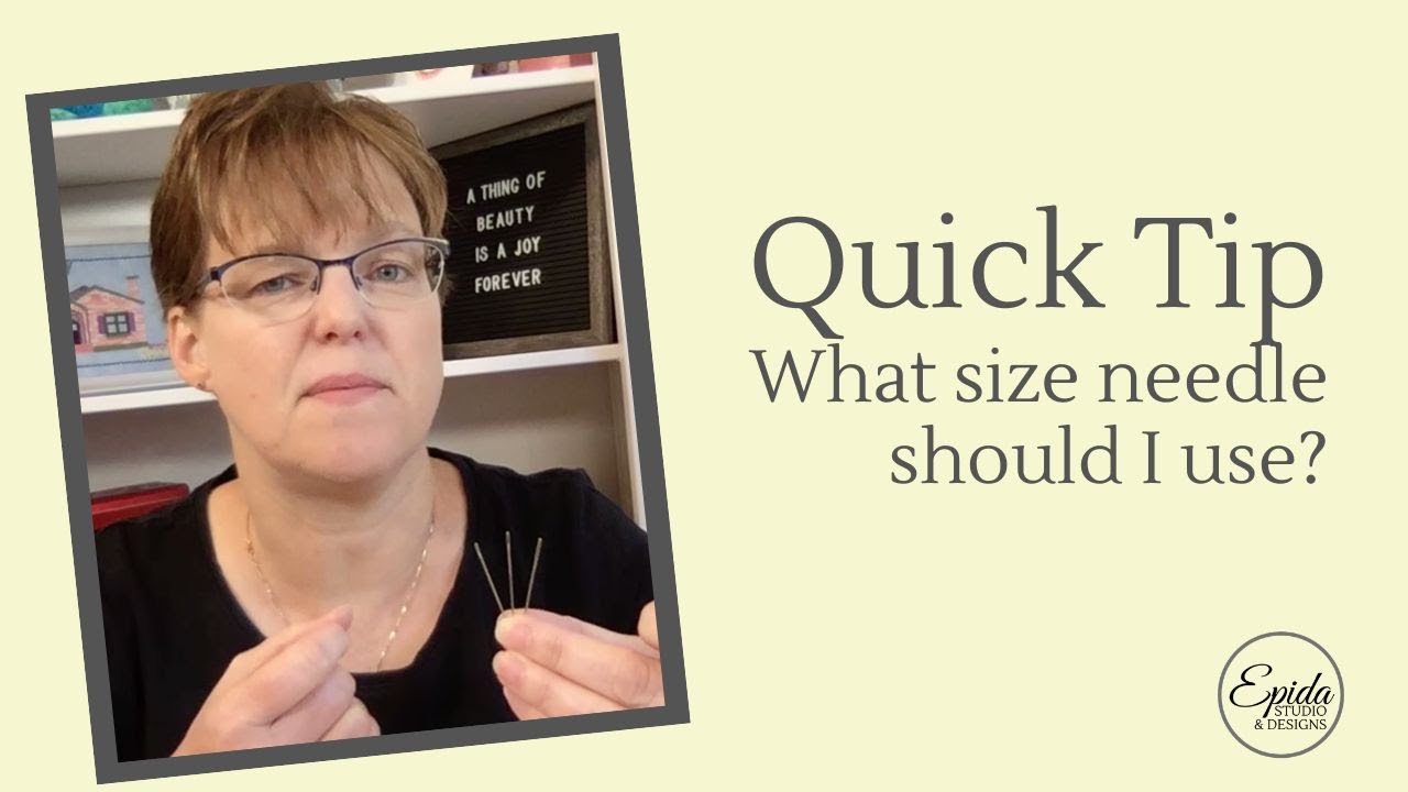 What size embroidery needle should I use? YouTube