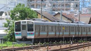 211系ナノN601編成出場―本線試運転　長野総合車両センター