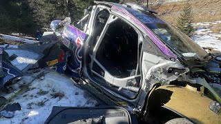 WRC Rallye Monte Carlo 2022 - FLAT OUT (Formaux after crash) by J-Records 16,012 views 2 years ago 4 minutes, 23 seconds