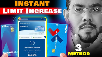 HDFC Credit Card Ki LIMIT Instant Kaise Increase Karen - 3 Methods