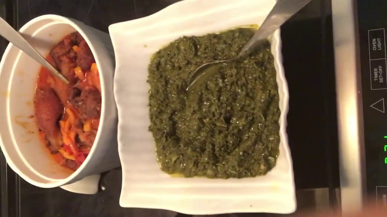 Pondu Cook How to cook pondu (Casava leaves)- Alowa Foods - YouTube