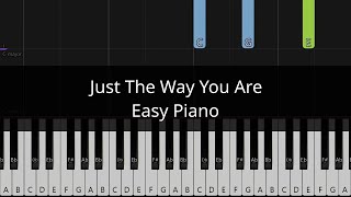 Just The Way You Are (Bruno Mars) - Easy Piano Tutorial