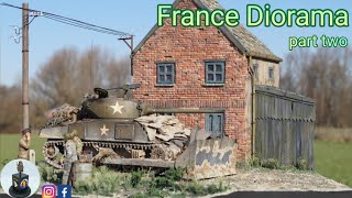 France 1944 Diorama - WW2 1/35 scale diorama tutorial step-by-step guide