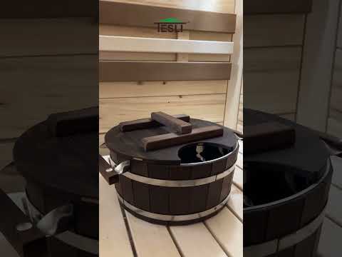 Запарник Tesli  із термодеревини з нержавіючою вставкою 15 л, видео 1