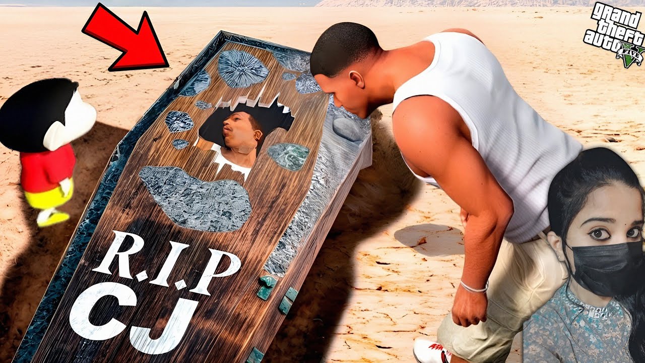 Franklin&Shinchan Found CJ Body | His Soul Shift to CJ - GTA5 #175
