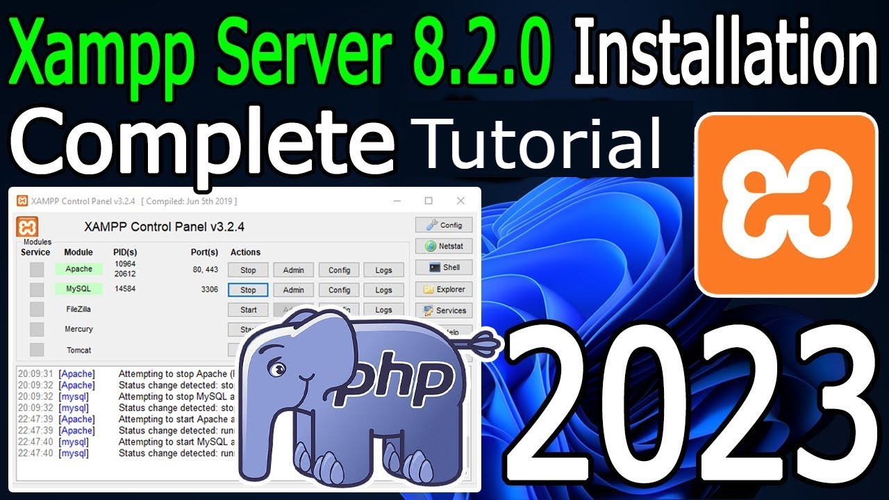 How to Install XAMPP 8.2.0 Server on Windows 10/11 [2024 Update] Run ...