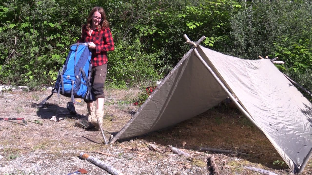 Day 1 On Vancouver Island Setting Up A Shelter Youtube