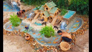 Help Fishes From Dry Season & Build Beautiful Fish Pond Around Puppy's Villa