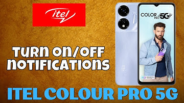 itel colour pro 5g Enable Disable Notification || How to turn on/off notifications