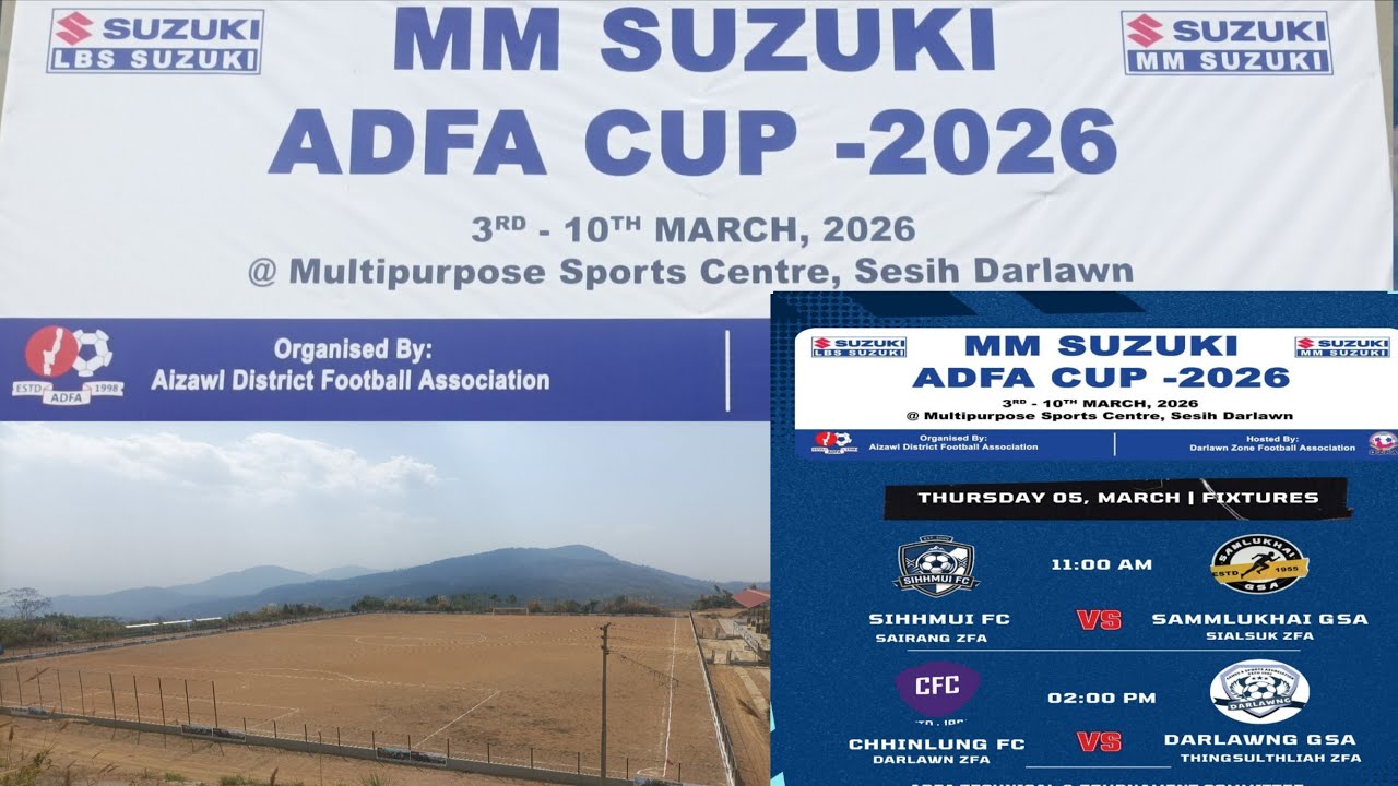 SIHHMUI FC Vs SAMLUKHAI GSA || ADFA CUP - 2026 || MM SUZUKI