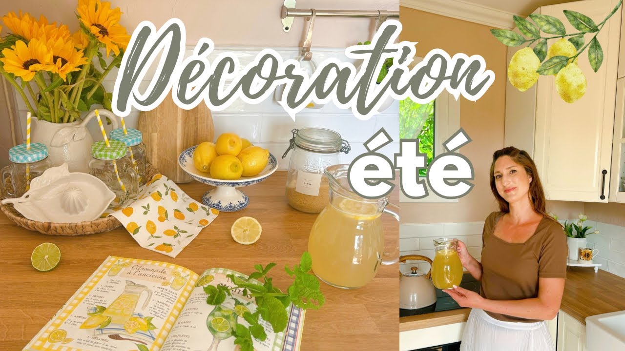 Je décore pour l’été 🌻 Livre « mon été cosy » 🍋 Recette de la Citronnade