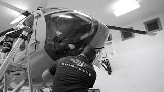 Achieve Perfection: #MD530F Helicopter window and paint polishing and coating.
