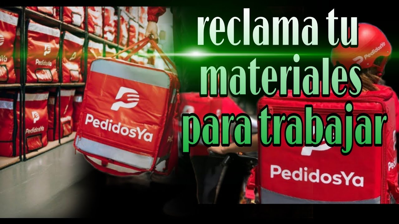 Odali Predicador cómo reclamar los materiales para trabajar pedidosya