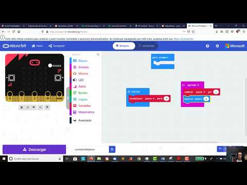 Step Counter micro:bit board Microbit ICT 2nd ESO IES Monterroso