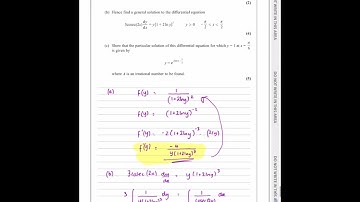 IAL Edexcel Jan 2022 P4 Q9, Differential Equations, Integration by Parts, Pure, Nick Peters