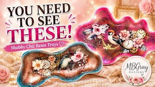 You NEED to See These Shabby Chic Resin Trays! ✨ | MBGray Designs screenshot 5