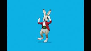 Rabbit oliver chiken dance 6 Кролик Оливер чикен танцует FOOTAGE