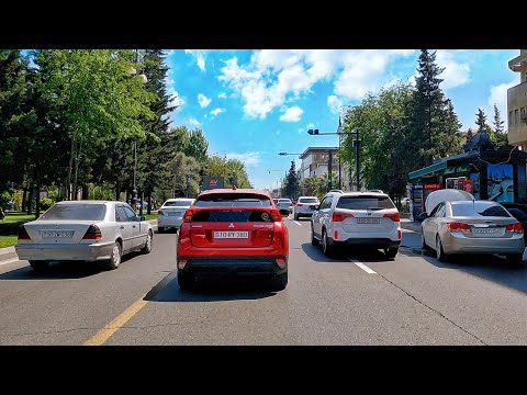 Bakının gözəl küçələri - Avto Tur (6 May 2023) Baki Kuceleri - Driving tour, Baku, Azerbaijan - Баку