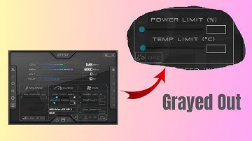 Why You Can’t Adjust Power Limit On MSI Afterburner
