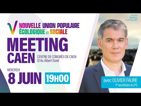 ⁣Meeting de la NUPES à Caen
