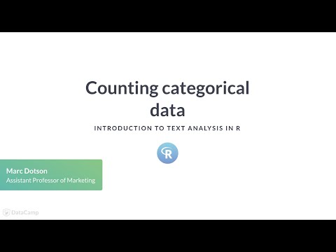 R Tutorial: Counting categorical data