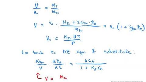 F20 | Chemical Engineering Kinetics | 16 Variable-volume batch reactor problem - part 2